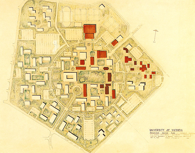 (drawing: campus plan, 1964)