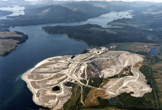 Island Copper Mine, Rupert Inlet B.C. (July 1990)